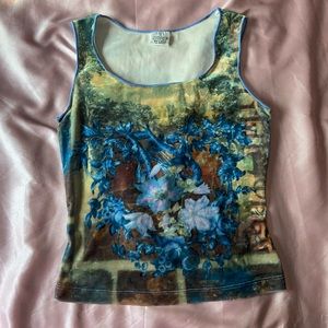 Vintage Velvet Painted Tank Top